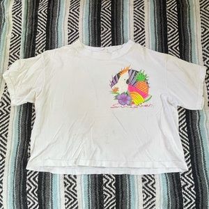 Vintage 1991 Sun Lover fruit crop tee
